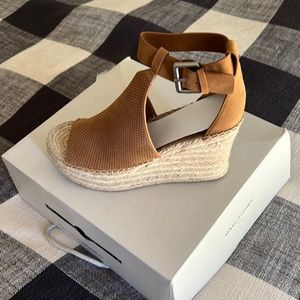 Marc Fisher LTD Annie Perforated Suede Wedge Platform